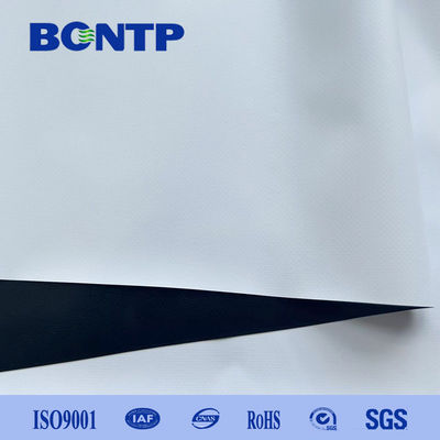 Hot Sale 0.4MM Super Flat White-Black Woven PVC Matt White Projection Screen Fabric for Projector Screens